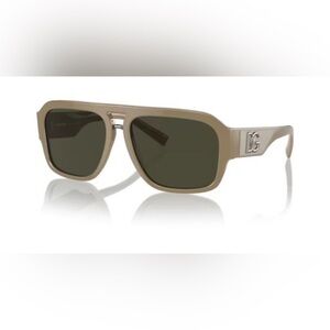 Dolce & Gabbana DG4403 332982 Sunglasses Men's Kaki/Dark Green Pilot